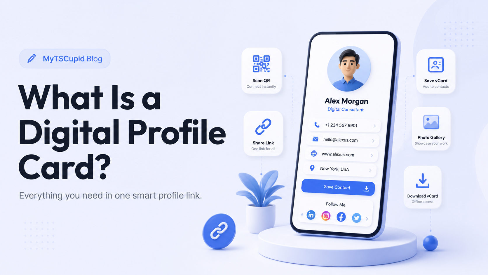 Digital profile card